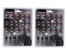 102 Pc Rotary Sanding Drum Kit W/ Mandrels 1/2 3/8 1/4 Sanding Bands Fits Dremel