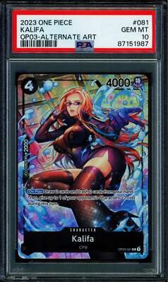 Kalifa - OP03-081 - PSA 10 - Alt Art - English - One Piece - 519
