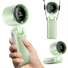 Portable Handheld Fan 5000mAh Rechargeable Foldable Fan 3 in 1 Personal Fan