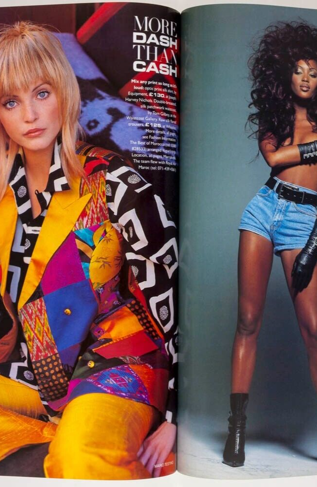 KATE MOSS 1st Vogue magazine CORINNE DAY March 1993 Galliano