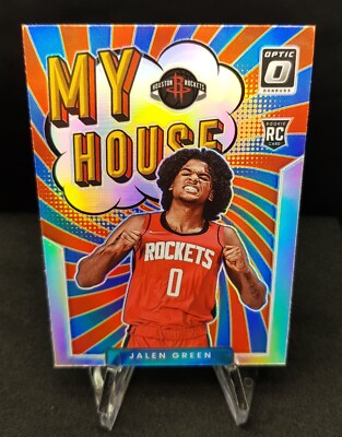 2021-22 Donruss Optic #17 - Jalen Green - My House Rookie Silver Holo - Rockets