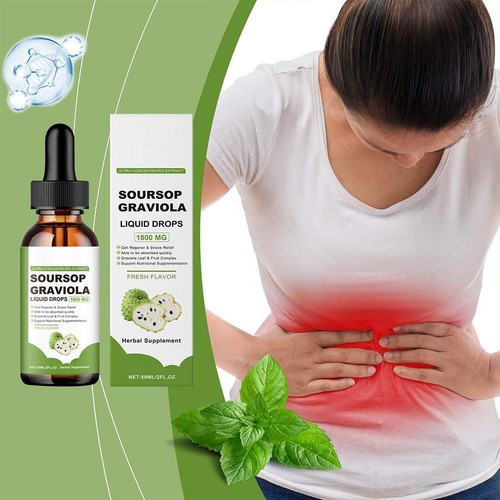 3X Pure Organic Soursop Extract, Tindedly Soursop Graviola Liquid Drops 1800mg - Picture 4 of 12