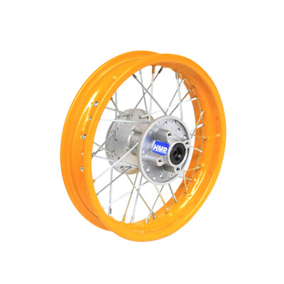 Jante Aluminium Noir ébavurée 14" Arrière Pour Dirt Bike/Pit Bike - Largeur 1.85, 4 Trous, HMParts