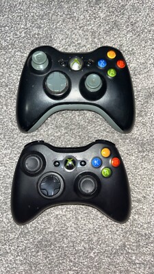 Microsoft Xbox 360 Wireless Gaming Controller - Black (Model 1403)