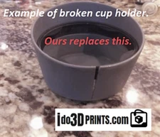 98-02 New Custom 3d printed black New Beetle Cup holder replacement 1C0862531A