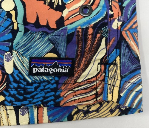 Kid's Patagonia Costa Rica Baggies Unlined 3" Joy Pitch Blue Size XL 14 NWT - Picture 2 of 7