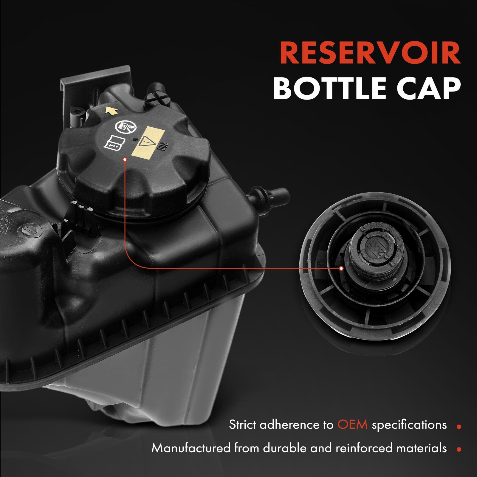 Engine Coolant Reservoir Tank w/Cap for BMW 230i 330i 340i 430i 440i