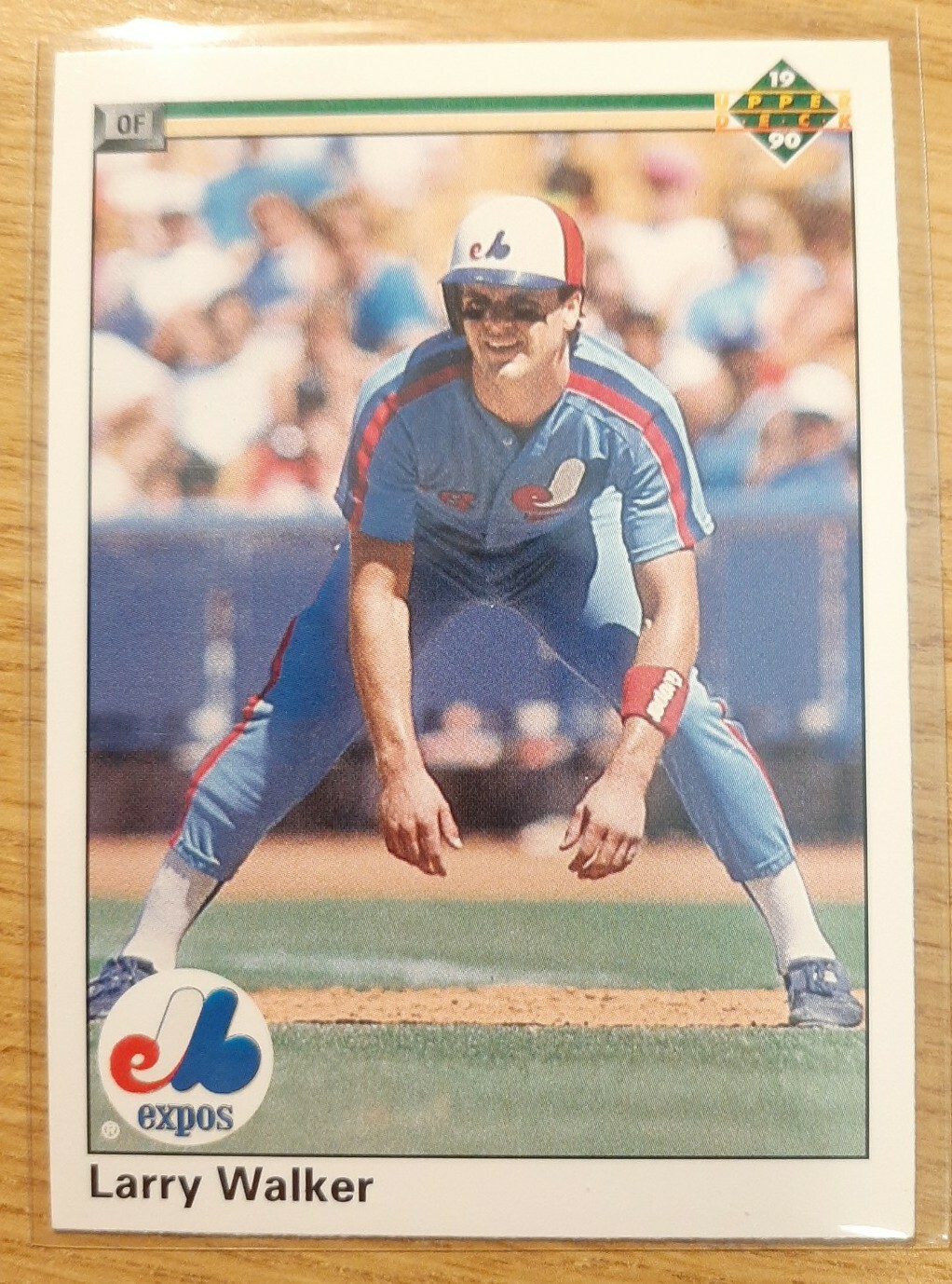 1990 UPPER DECK LARRY WALKER ROOKIE #466 MONTREAL EXPOS