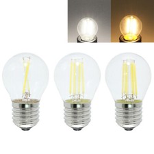 2W 4W 6W Vintage G45 LED Filament Globe Bulb E27 Screw Base Light 3000K-6000K