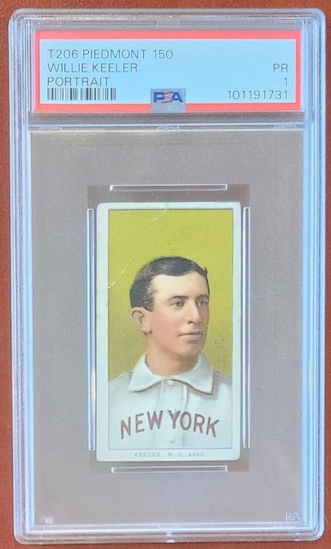 Wee Willie Keeler 1909-11 T206 Piedmont 150 PORTRAIT tobacco card PSA 1