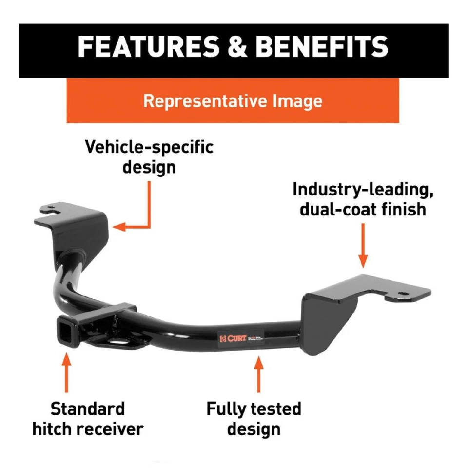 CURT CLASS 2 TRAILER HITCH 12284 FOR 2005-2009 SUBARU LEGACY / OUTBACK Foto 2 de 4