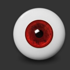 OOAK Acrylic eyes 10mm - Contemporary Style Half-Round Acrylic Eyes VS-08 