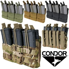 Condor MA44 MOLLE PALS Triple Stacker 5.56/.223 Open Top Rifle Magazine Pouch