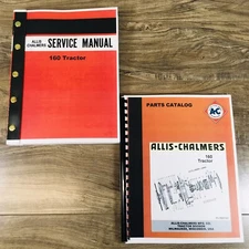 Allis Chalmers 160 Tractor Service Manual Parts Repair Shop Book Catalog AC 