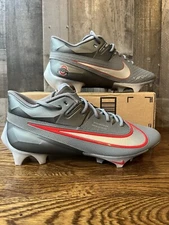 Nike Vapor Edge Elite 360 Ohio State Buckeyes  PE Cleats Size 12.5 Wide OSU