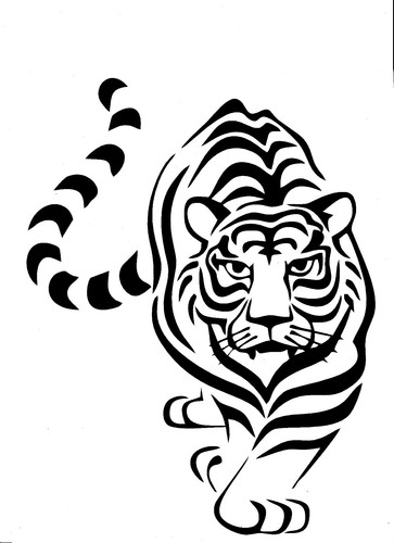 Wandtattoo Wandaufkleber Laufender Tiger Dschungel Flur Wohnzimmer Kinderzimmer - Bild 10 von 10