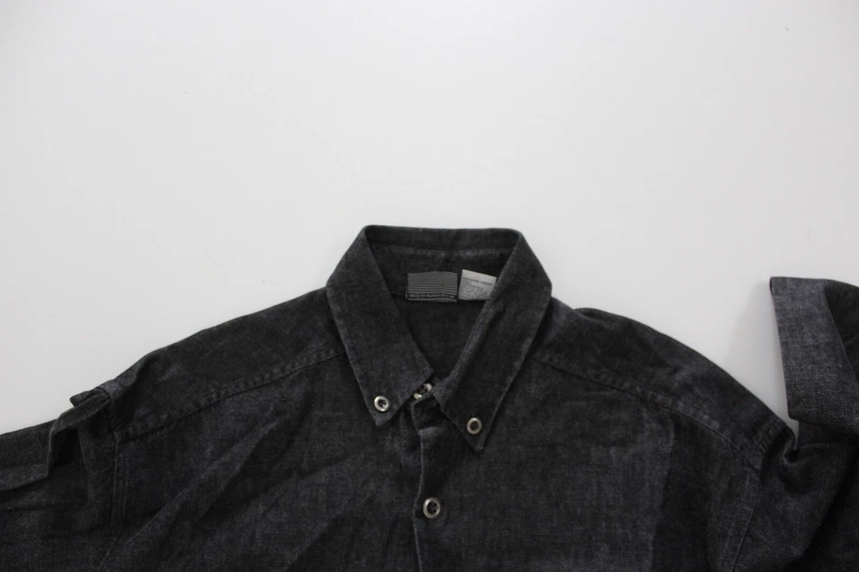 CAMISA MANGA LARGA Warner Bros Panel Trasero Bugs Bunny Pequeña S 15 x 34/35 Denim De Colección Foto 3 de 4