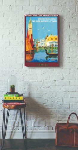 VENICE ITALY VINTAGE STYLE PRINT/POSTER QUALITY PHOTO PAPER/CANVAS T255 - Picture 2 of 7