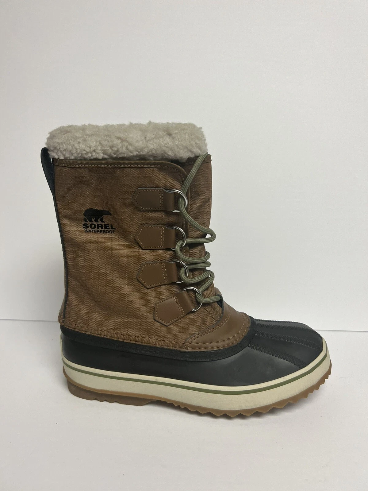 Sorel Men's 1964 Pac Nylon Waterproof Boots Brown, Size 7 M