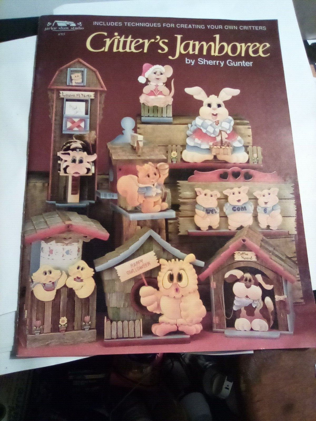 CRITTER'S JAMBOREE BY SHERRY GUNTER 1992 CUTE ANIMALS TOLE PAINT BOOK FREE  S&H | eBay