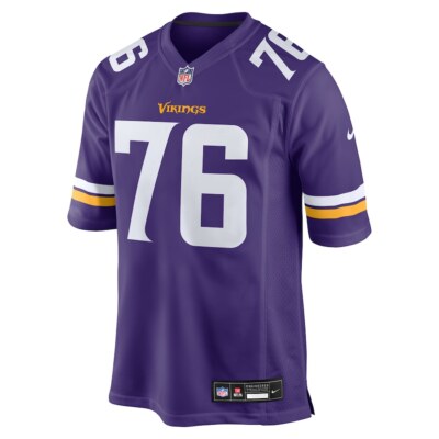 Minnesota Vikings Will Fries #76 Nike Purple 2025 Official NFL