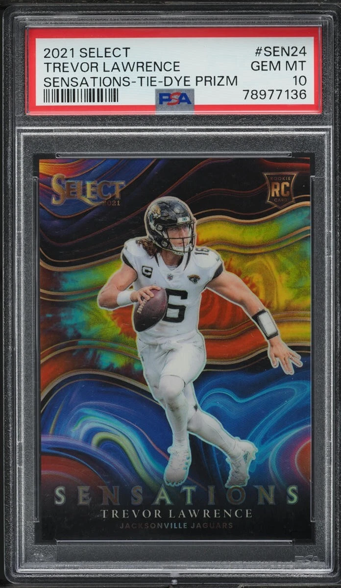 Trevor Lawrence Panini Select Sensations #SEN24 Tie-Dye Prizm