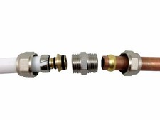 ADAPTER REDUCER 16mm BARRIER PIPE - 15mm COMPRESSION COPPER PLASTIC 