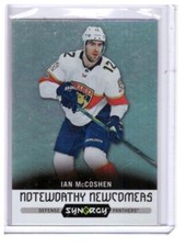 Ian McCoshen 2017-18 Synergy Noteworthy Newcomers Card #NN-21