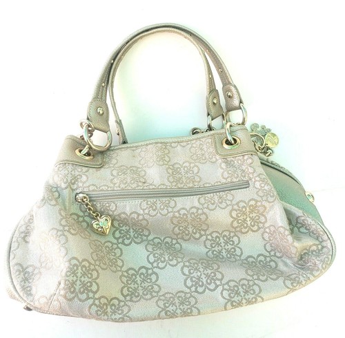 Kathy van zeeland Ojal Metálico oro tachonado Cartera Hombro Bolso Encanto  usado en excelente estado | eBay