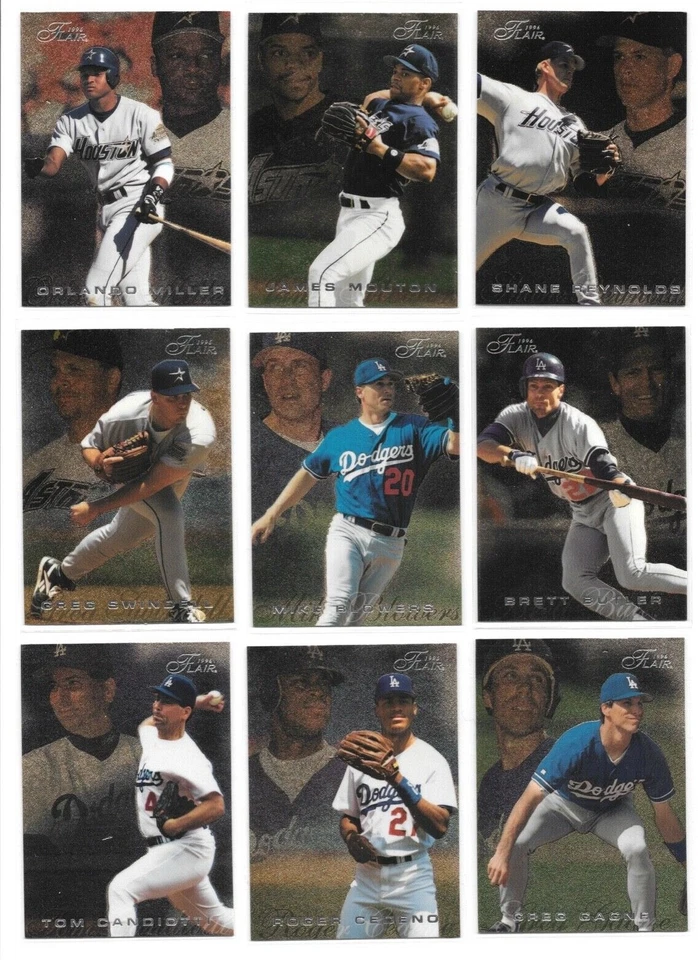 1996 Flair Baseball Trading Cards (Silver Lettering) Choose #s 251 - 400 / mb4 - Image 3 of 4