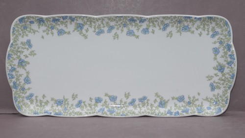 Tirschenreuth Fleur Fiorita - Plato de pastel de rey no olvides 32,5 cm x 15 - Imagen 5 de 11