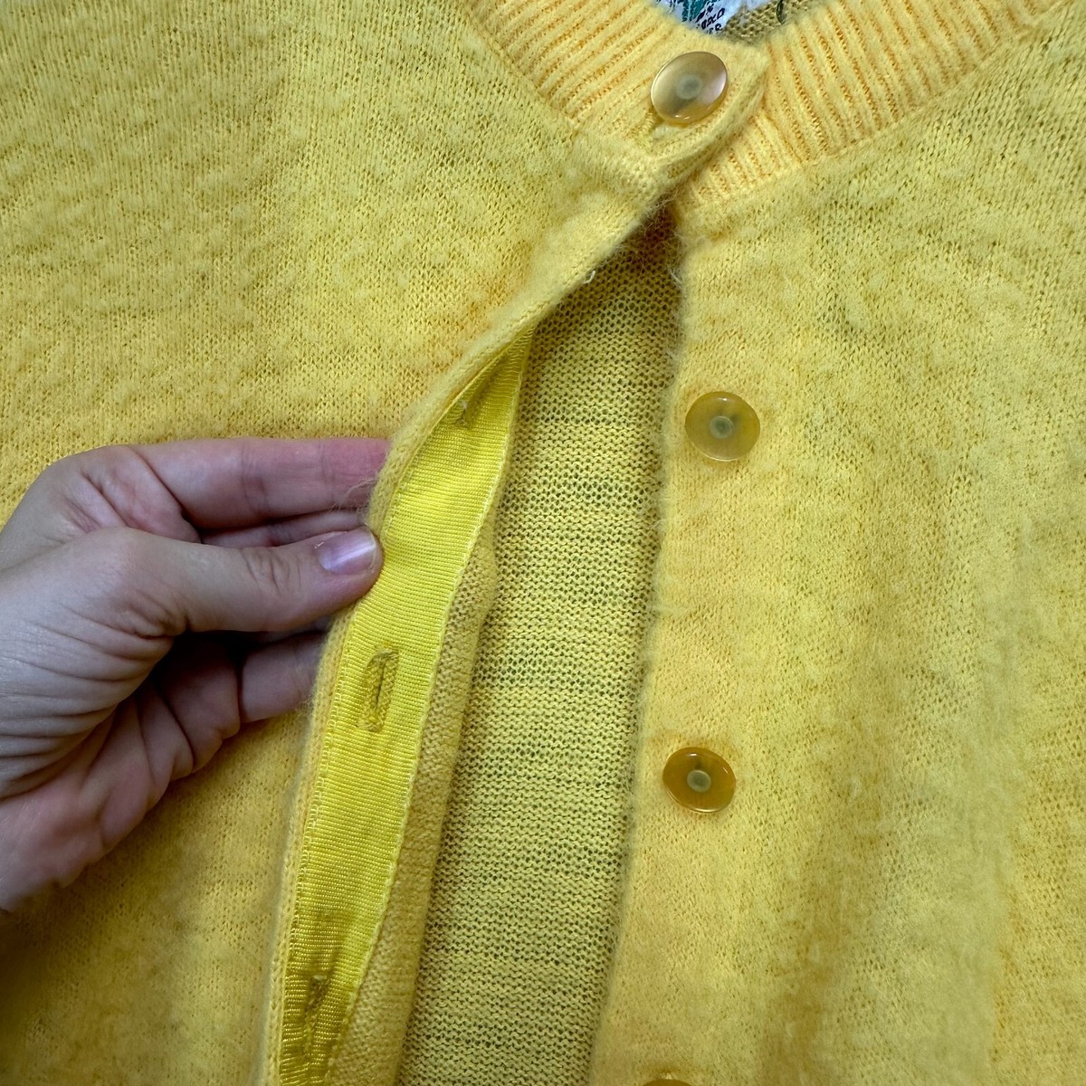 トップス 50s 60s virgin orlon acrylic cardigan Vintage 50s 60s Virgin Orlon Acrylic Knit Cardigan Purple