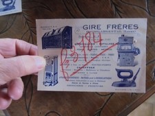 Ancienne Carte Gire Bourg Argental Radio Ancien Fer a Repasser Poêle Fonte Outil