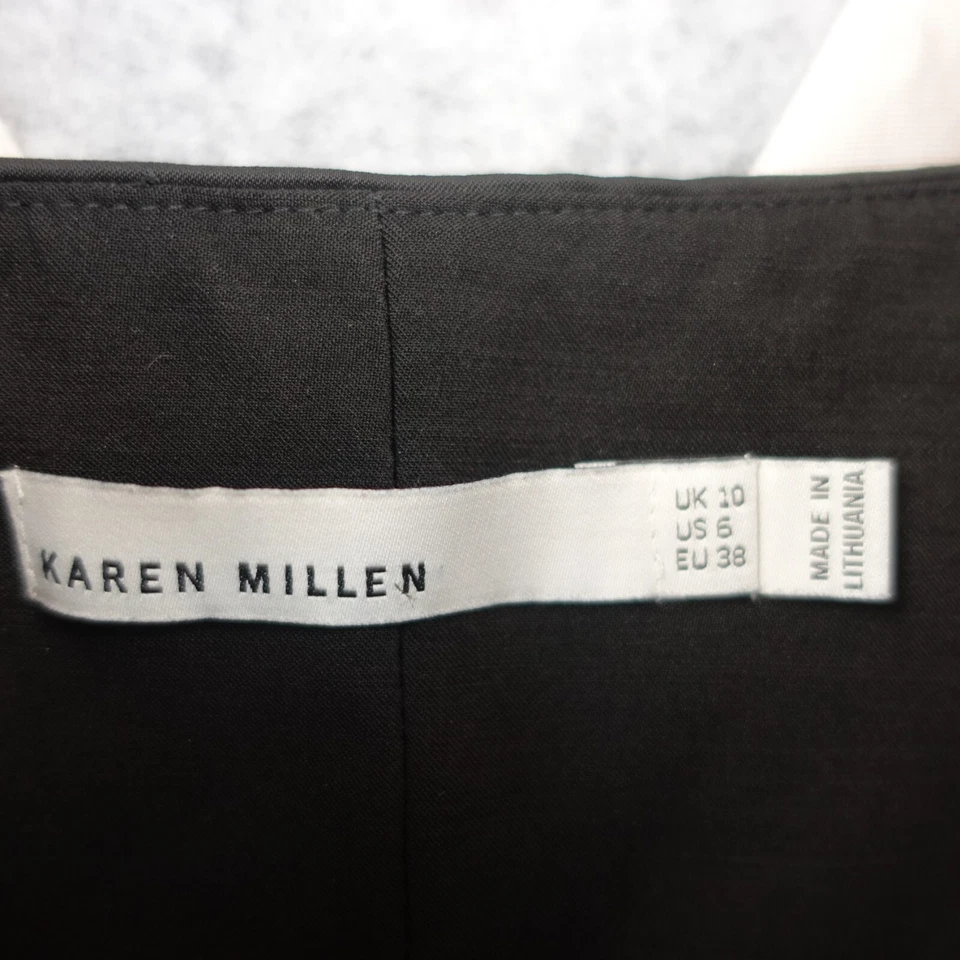 Vestido lápiz drapeado griego para mujer XS negro elástico fiesta diosa KAREN MILLEN Foto 4 de 4