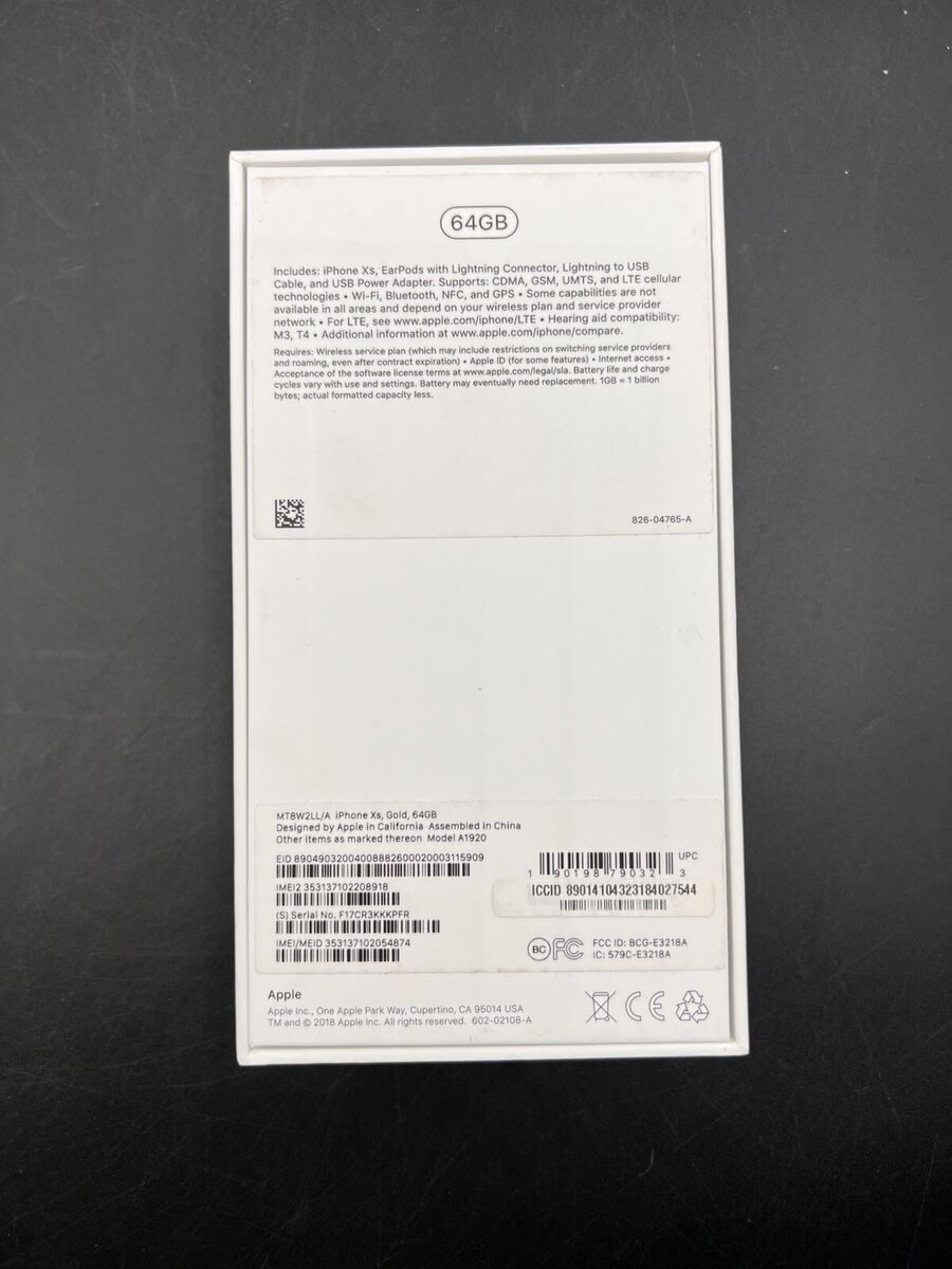 iPhone XS 64GB Gold Box Only | eBay iPhone XS 64GB Gold Box Only | eBay