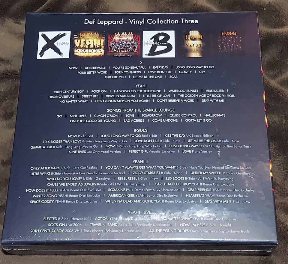 Def Leppard Vinyl Records Boxset Volume 3 Limited Edition 9 LPs