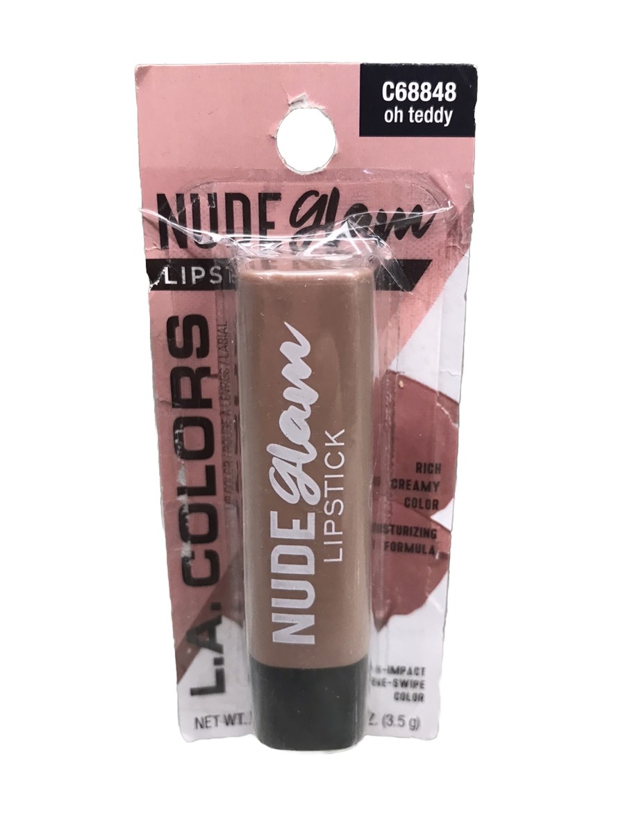 L.A. Colors-C68848 Oh Teddy Nude Glow Lipstick-Rich Creamy Color