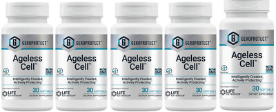 GEROPROTECT AGELESS CELL YOUTHFUL CELLULAR AGING  HEALTH 150 Sgel LIFE EXTENSION