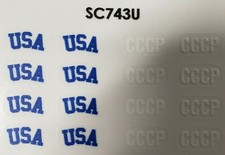 Super Chexx & Pro Bubble Dome Hockey Decal Set USA /CCCP Russia Russian Stickers