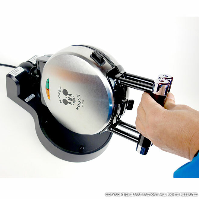 Doshisha Disney Mickey Mouse Waffle Maker WAFU-100SI Silver