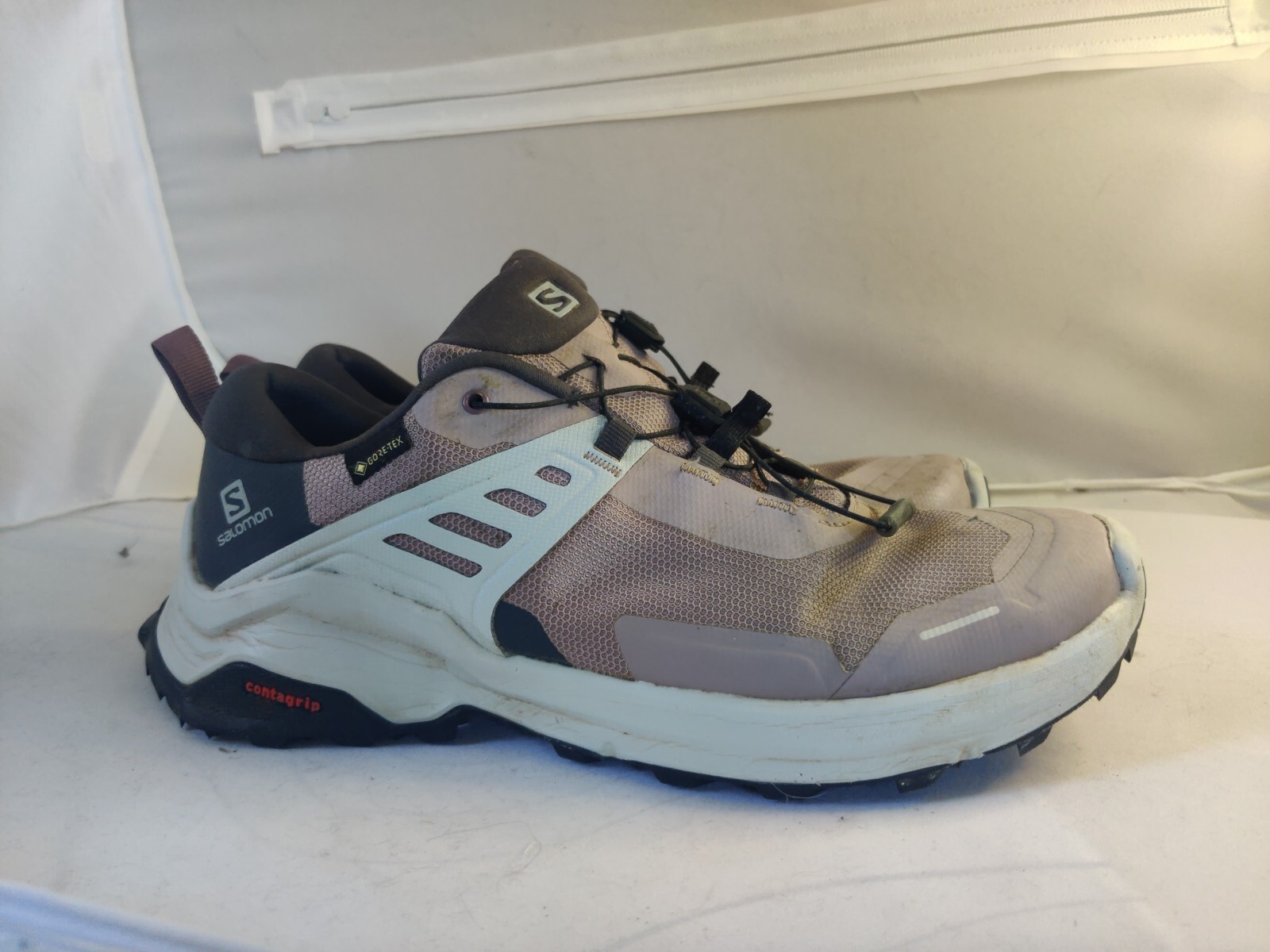 Salomon X Raise GTX Scarpa da Escursionismo Uomo 9 India Inchiostro Flint Pietra Cava Grigia
