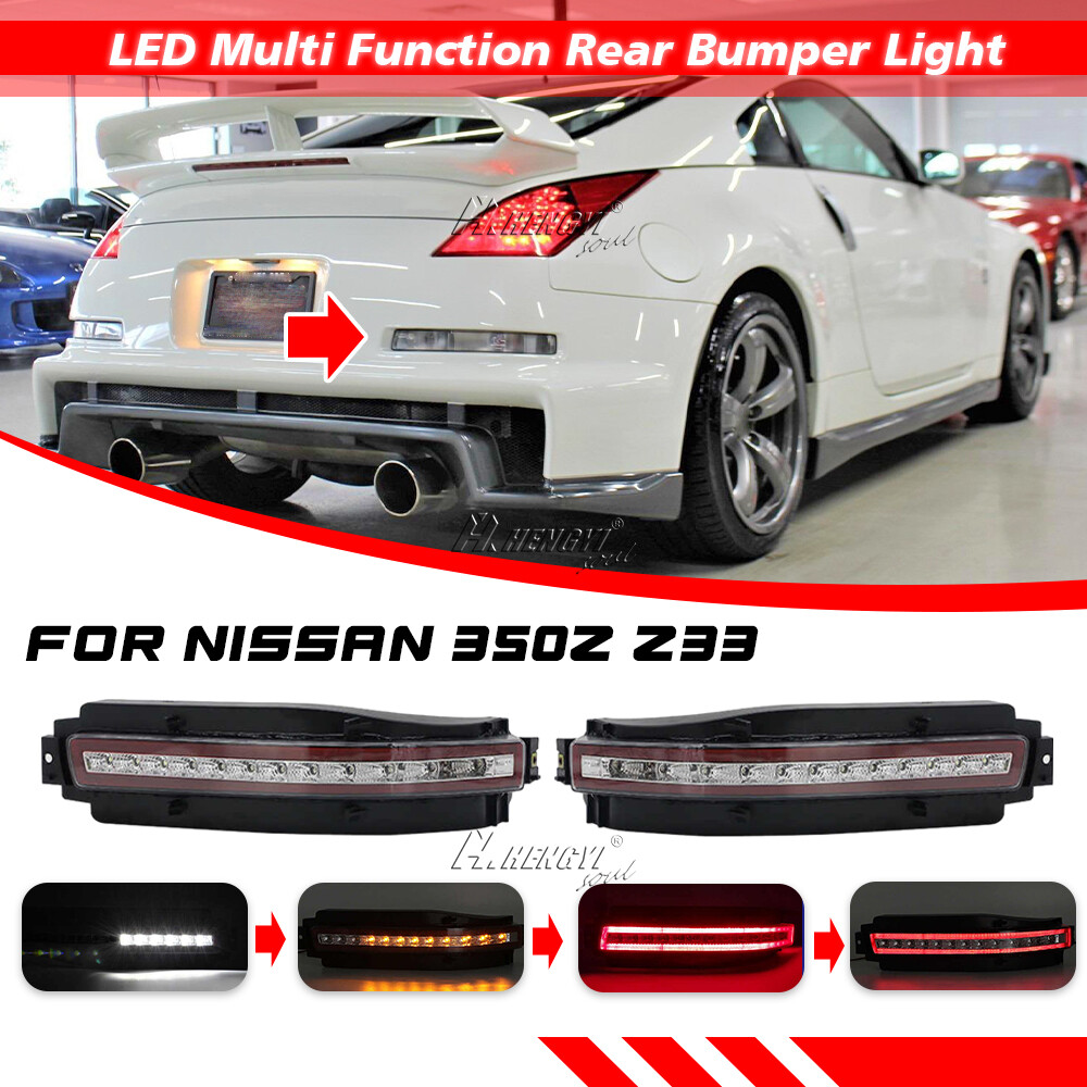 4 in 1 LED Rear Fog Brake Lights Turn Signal Lamp For Nissan 350Z