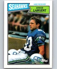 1987 Topps #177 Steve Largent Seattle Seahawks Football Card NM-MT ID:13930