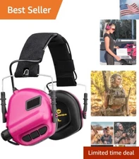 Electronic Shooting Earmuffs Ear Muffs Safety Tactical Gun Sound Amplificatio...