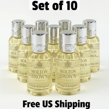 Molton Brown Bath & Shower Gel with Orange and Bergamot 1 oz Set of 10