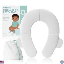 Portable Toddler Toilet Seat, Foldable Travel Potty, Fits Round  Oval Toilets