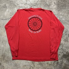 Vintage Little 500 Indiana University Shirt XL Red Delta Gamma Cycling Sorority