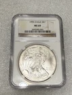 1996 Silver Eagle NGC MS69 Brown  Label ~ NO SPOTS ~ PRISTINE   (003)