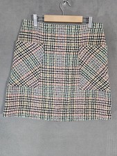 Maeve By Anthropologie Women's Skirt Multi Colored Plaid Boho Schoolgirl Size 4