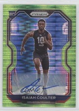 2020 Panini Prizm Rookie Neon Green Pulsar Isaiah Coulter #395 Auto z4k